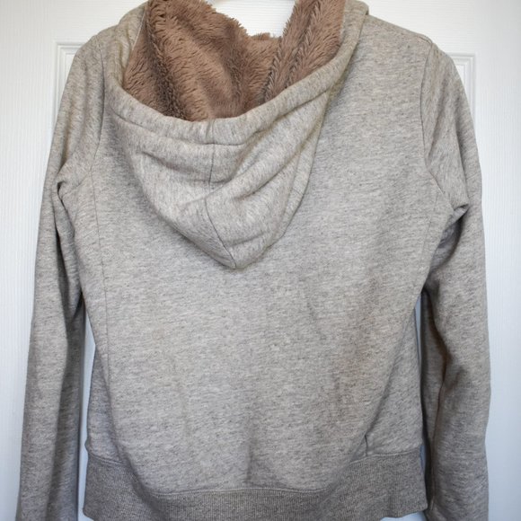 Uniqlo Fur Trimmed Zip Up Hoodie XS - Picture 2 of 4